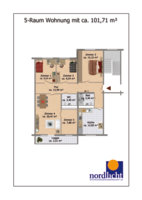Grundriss 5-Raum-Wohnung 101,71 qm